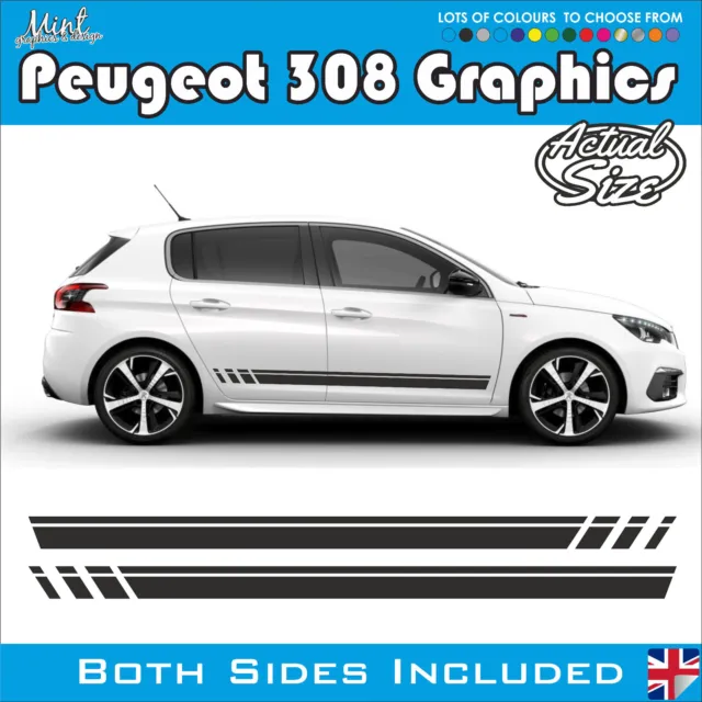 Peugeot 308 GT Line SW 307 Estate Stripes Decals Stickers Graphics 010
