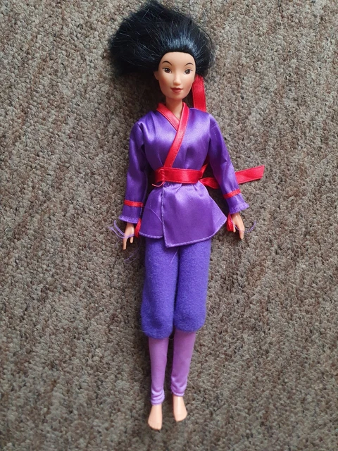 DISNEY PRINCESS Warrior Mulan doll Rare 1993 size