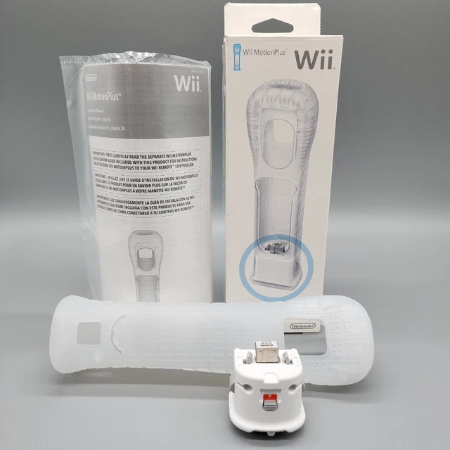 Nintendo Wii Motion Plus Controller Adapter RVL-026 Complete In Box w/ Manual