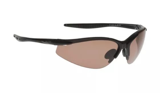 Ugly Fish Polarised Sunglasses PT6675 Shiny Black With Brown Lens