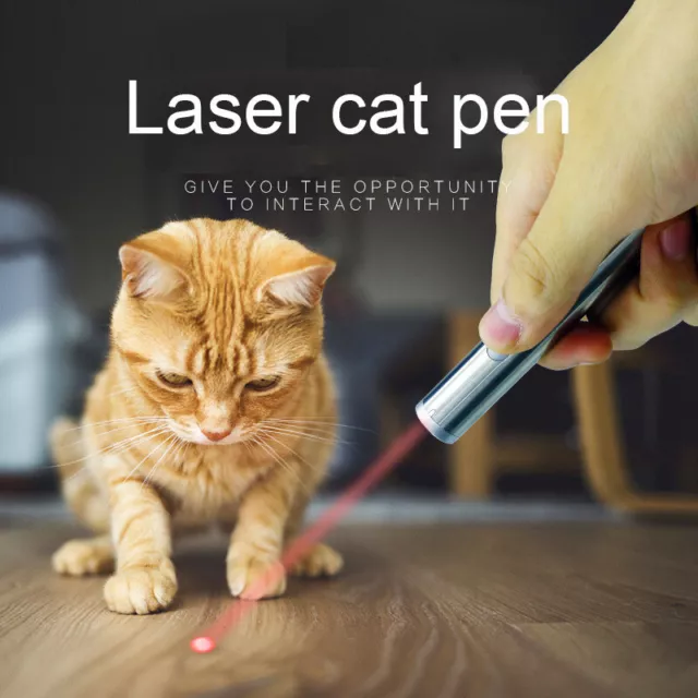 LASER TEASER PEN CAT KITTEN Fun Exercise Play Toy Mouse Projecting Pointer Flash