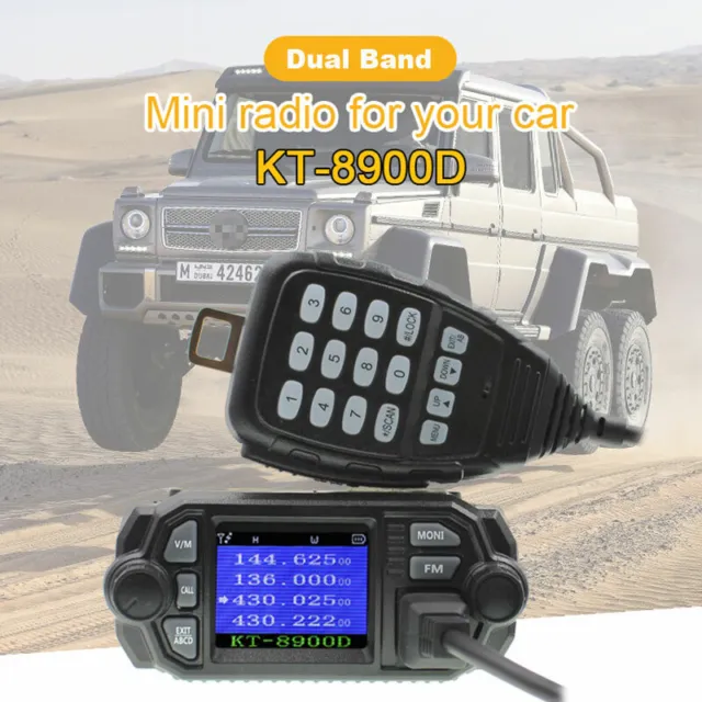 Ricetrasmettitore prosciutto veicolo auto radioamatoriale walkie talkie UHF VHF KT-8900D