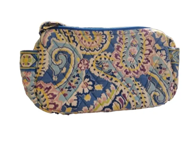 Retired Vera Bradley Capri Blue Paisley Small Quilted Handbag Purse