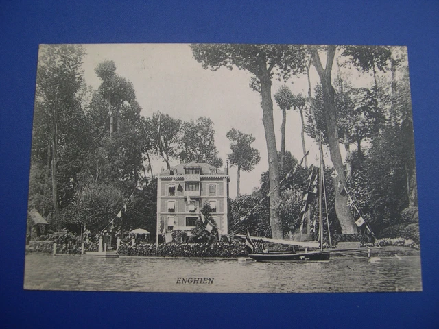 CPA Enghein-les-Bains View of the Great Lake, stamped 1913