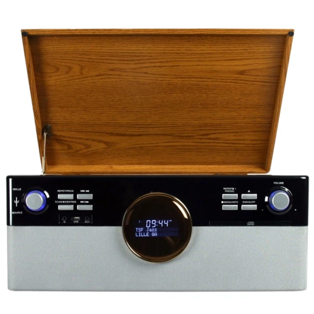 Platine Vinyle Muse 201DG – 3 Vitesses, Bluetooth Et USB – Neuf