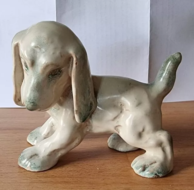 Beautiful Vintage Art Deco Pottery Dog 1930S "Foreign" Possibly German