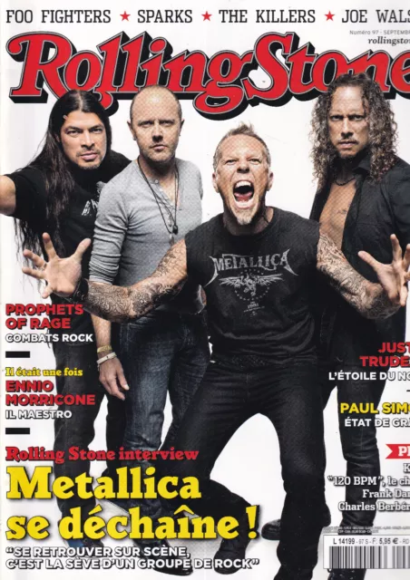 Rolling Stone N°97 Metallica / Prophets Of Rage / Paul Simon / E. Morricone