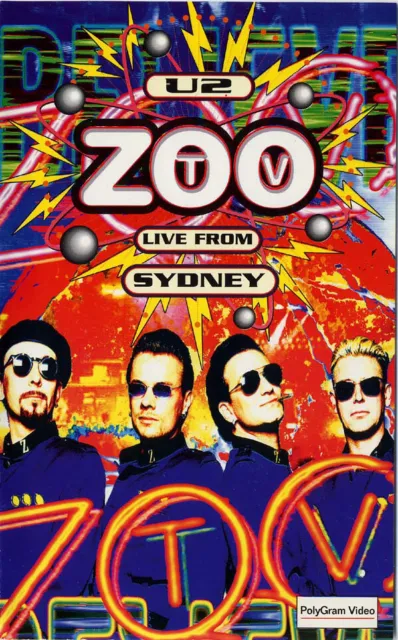 U2 - ZooTV Live From Sydney - Used VHS - W6999z