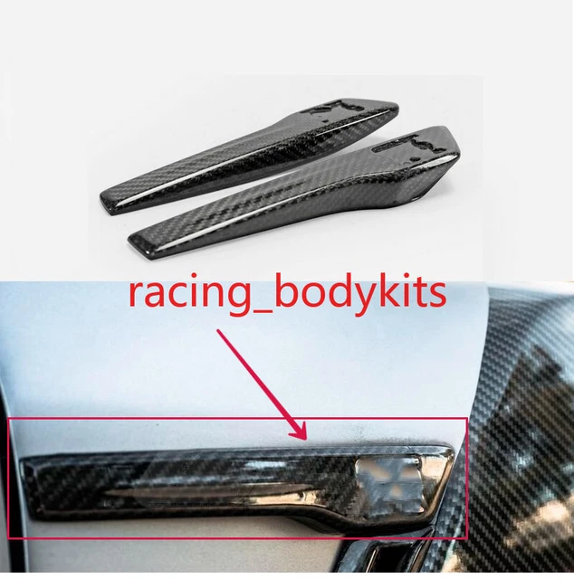 For Nissan GTR R35 2017+ MY17 Carbon OE Front Fender Emblem Replacement Bodykits