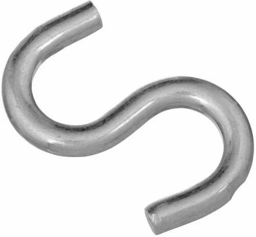 2 PK | 2" Open S Hooks | Zinc Plated