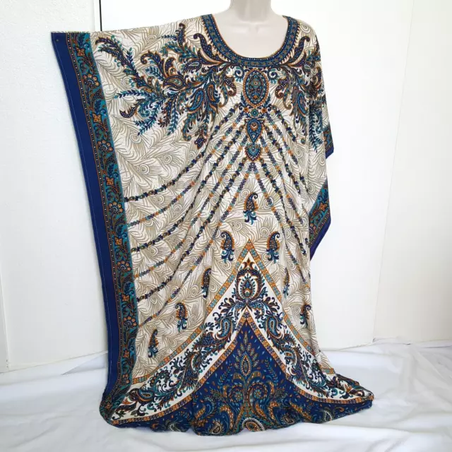 Sameera Fashions Kaftan Dress M Tunic Long Maxi Kimono Caftan Beach Party Dubai