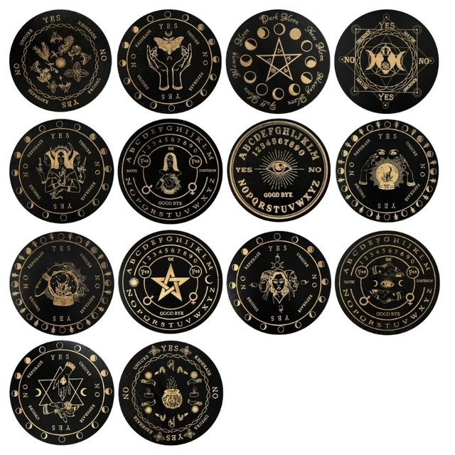 Star Pendulum Board Divination Dowsing Board Wooden Wiccan Decision Making Board