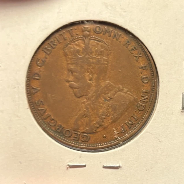 1928 Australia One Penny XF Coin