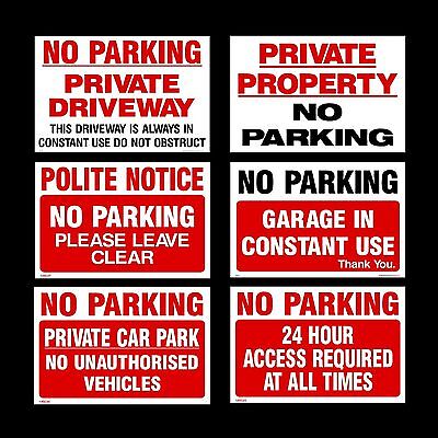 3 Sizes 3mm Metal Sign No Parking 24 Hour Access Weatherproof MISC29 