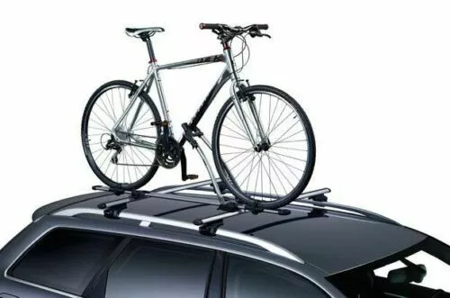 Steel Car Roof Mounted Lockable Bike Bicycle Carrier Fork Rack Secure Holder