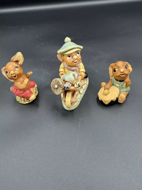 Collectable PENDELFIN Rabbits - Group Of Three - Many More Listed  -