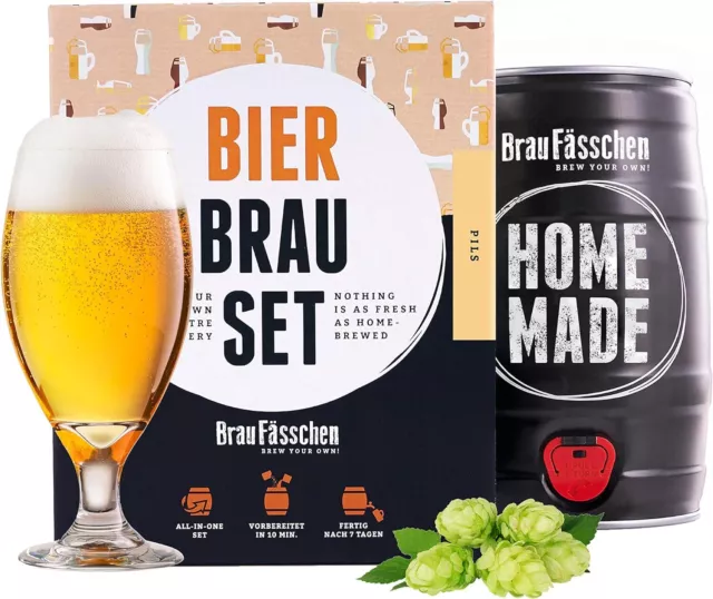 Bierbrauset Pils Fass perfekte Geschenk für Bierliebhaber B-WARE MHD 06/24 FSK18