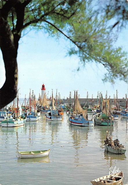 CPM - ILE D' Oleron - la Cotinière, LesBateaux de Pêche au fond le Phare