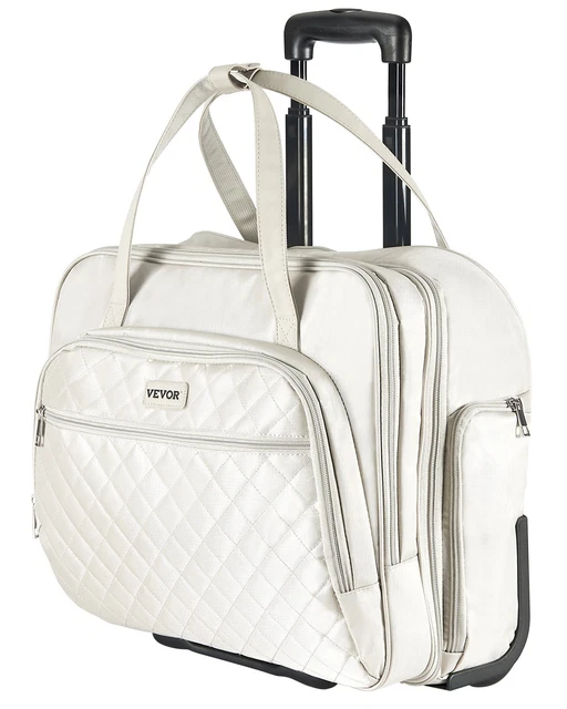 Sac Ordinateur Portable à Roulettes - Mallette Cabine étanche - Format M - Compatible Avion - Noir - 6