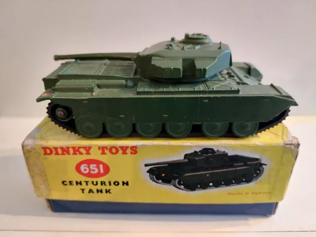 Dinky Toys Vintage Diecast  Military  Centurion Tank  In V/G Condition