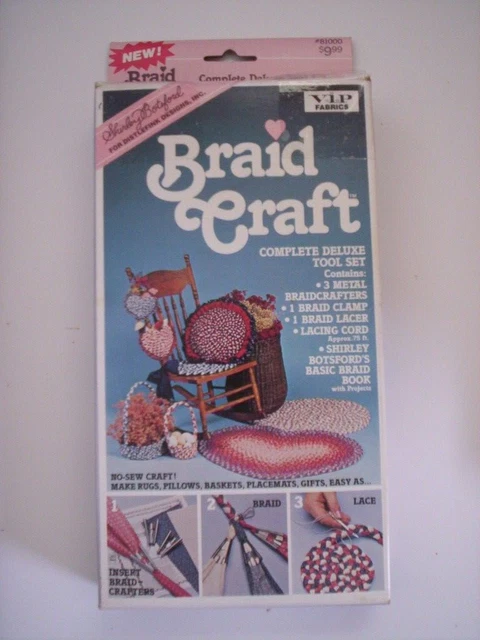 Kit de Artesanía de Trenza De Colección Shirley Botsford Conjunto Completo de Herramientas de Lujo por Telas VIP