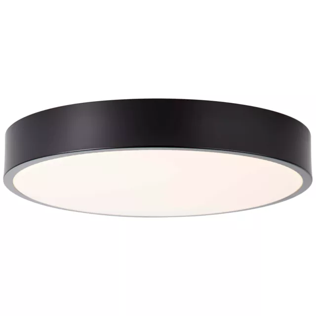 PicClick BRILLIANT schwarz Leuchte - Metall weiß Lampe DE 12W 3000K 44,25 Decken 33cm EUR SLIMLINE LED