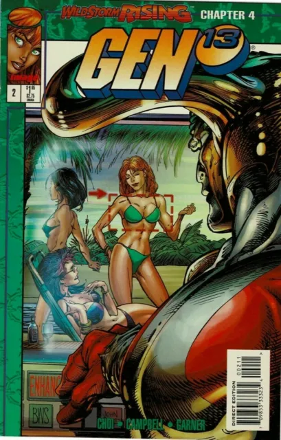 Gen 13 #2 With UPC Code Wildstorm/Image Comics 05/95 (FN 6.0/Stock Photo)