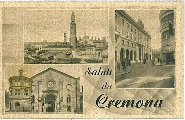 CARTOLINA d'Epoca: CREMONA Città: SALUTI - 1948