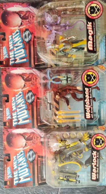 3 Marvel Comics X-Men The New Mutants Collector Edition Action Figures