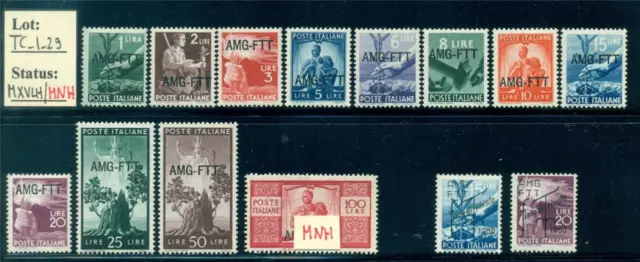 TC_1_29. TRIESTE (AMG FTT) - 1949 "DEMOCRATICA" set. Mint.  Great CV !