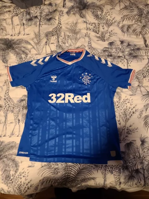 GLASGOW RANGERS 2019/20 ORIGINAL HOME FOOTBALL SHIRT SIze 2XL