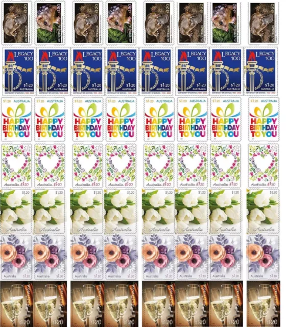 1000X Australia Post Self Adhesive Postage Stamps Face Value 120$ - Free Postage