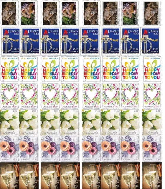 200X - 1.50$ FV Self Adhesive Postage Stamps Face Value 300$