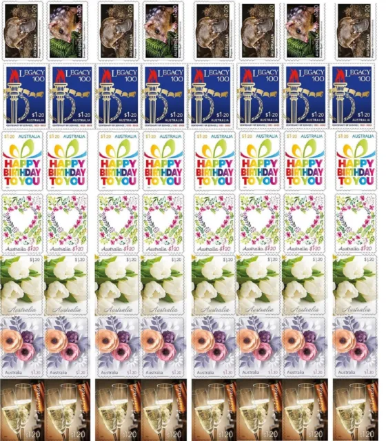 300X - Australia Post Self Adhesive Postage Stamps Face Value 360$