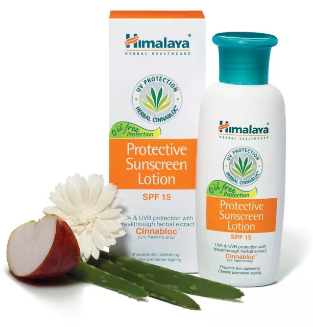 Himalaya Herbals Protection Crème Solaire Lotion Avec SPF 15 Et sans Huile 50ml