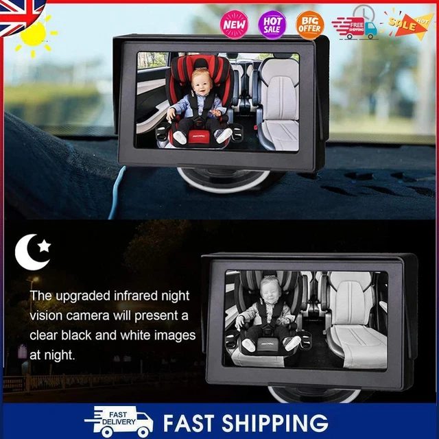 C- Baby auto specchio neonato display posteriore telecamera display 4,3 pollici schermo display pieghevole