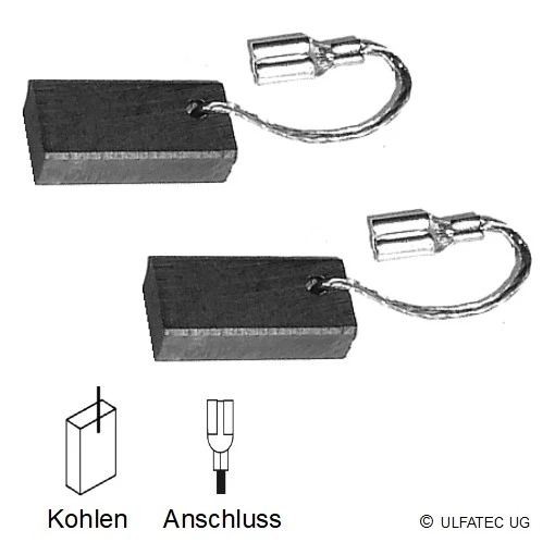 Jeu De 2 Balais De Charbon Pour Meuleuse Bosch GWS 1400 / 14-125 - Neuf