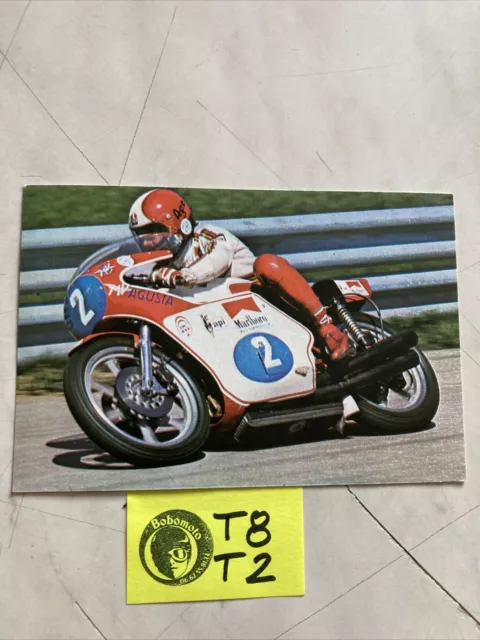 Giacomo Agostini MV Agusta Carte postale CP moto de collection 1976