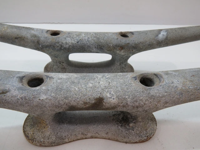 Pair 12 inch Wilcox Crittenden Cast Iron Boat Dock Cleats Door Handles (D4C611B) 6