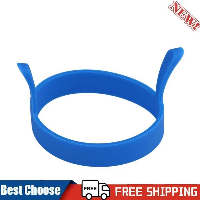 Omelette da cucina per pancake rotondi in silicone stampi per uova fritte per strumento da cucina (blu)