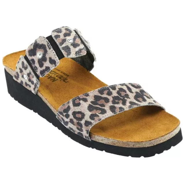 Naot Ashley Cheetah Suede Women's Sandal - NEW - Size EU 39 / US 8 M