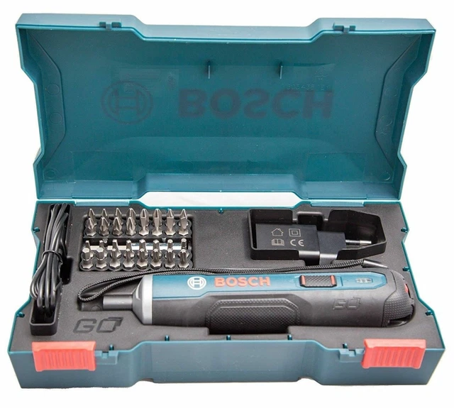 Bosch Go 3.6V Smart CORDLESS SCREWDRIVER Set 33Bit USB Charging Cable & Adapter