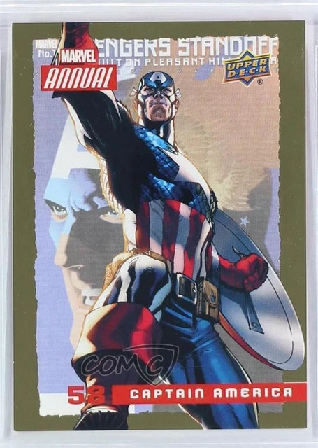 2016 Upper Deck Marvel Annual Gold Captain America #58 0bl3