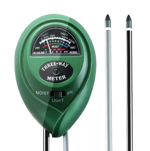 3 in 1 Soil PH Tester Water Moisture Test Meter Kit For Garden Plant Testing AU 2