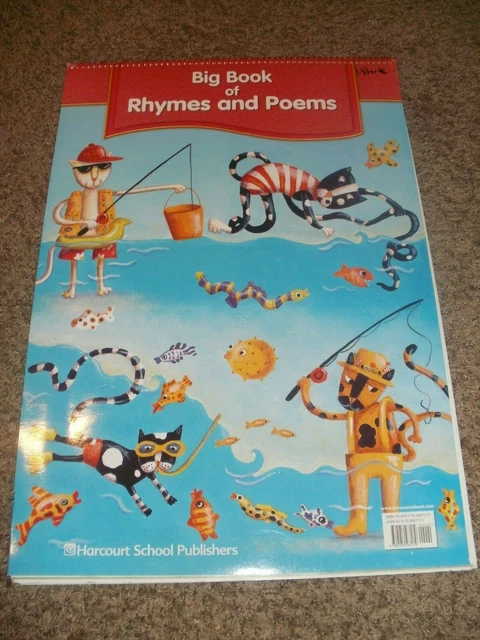 Teacher BIG BOOK OF RHYMES AND POEMS Harcourt School Publishers Large Easel 1st
