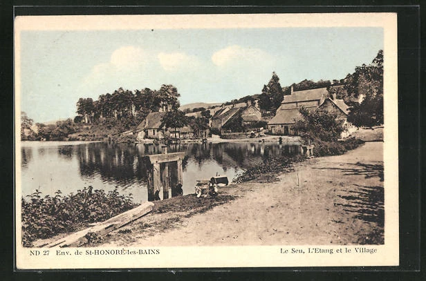 CPA Le Seu, L´Etang et le Village
