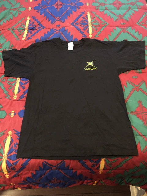 VINTAGE EARLY 2000S Original Xbox Logo T Shirt Video Game Promotional