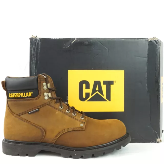 CATERPILLAR SECOND SHIFT Waterproof Steel Toe Work Boot (P91660) Brown ...