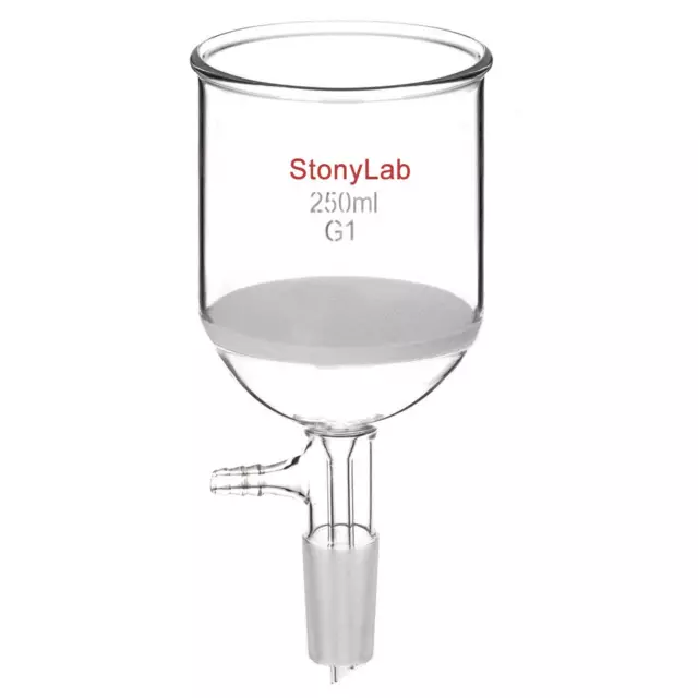 Embudo de filtrado buchner de vidrio de borosilicato Stonylab con frita gruesa (G1), 76 mm 2