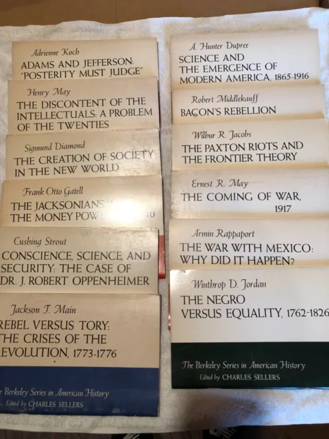 The Berkely Series in American History, 12 pamphlets